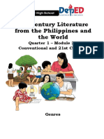 EDITED 21st Century Lit11 q1 Mod2 Conventional 21st Cent Genres