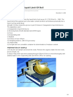 Determine The Liquid Limit of Soil