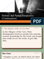 Holistic and Partial Perspective (Continuation)
