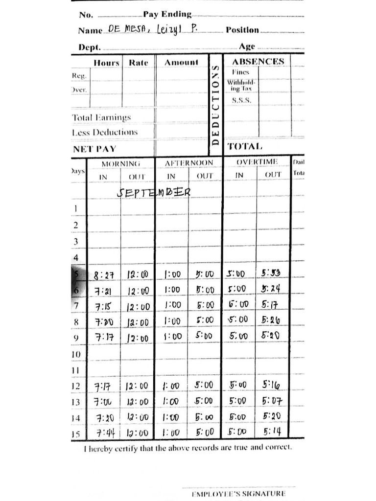 DTR PDF