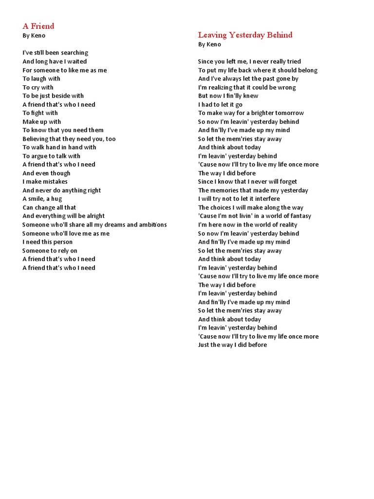 songs for 4