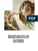 High Renaissance and Mannerism