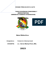 Universidad Pública de El Alto: Guía Didáctica