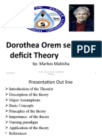 Orem's Theory