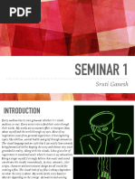 Seminar 1