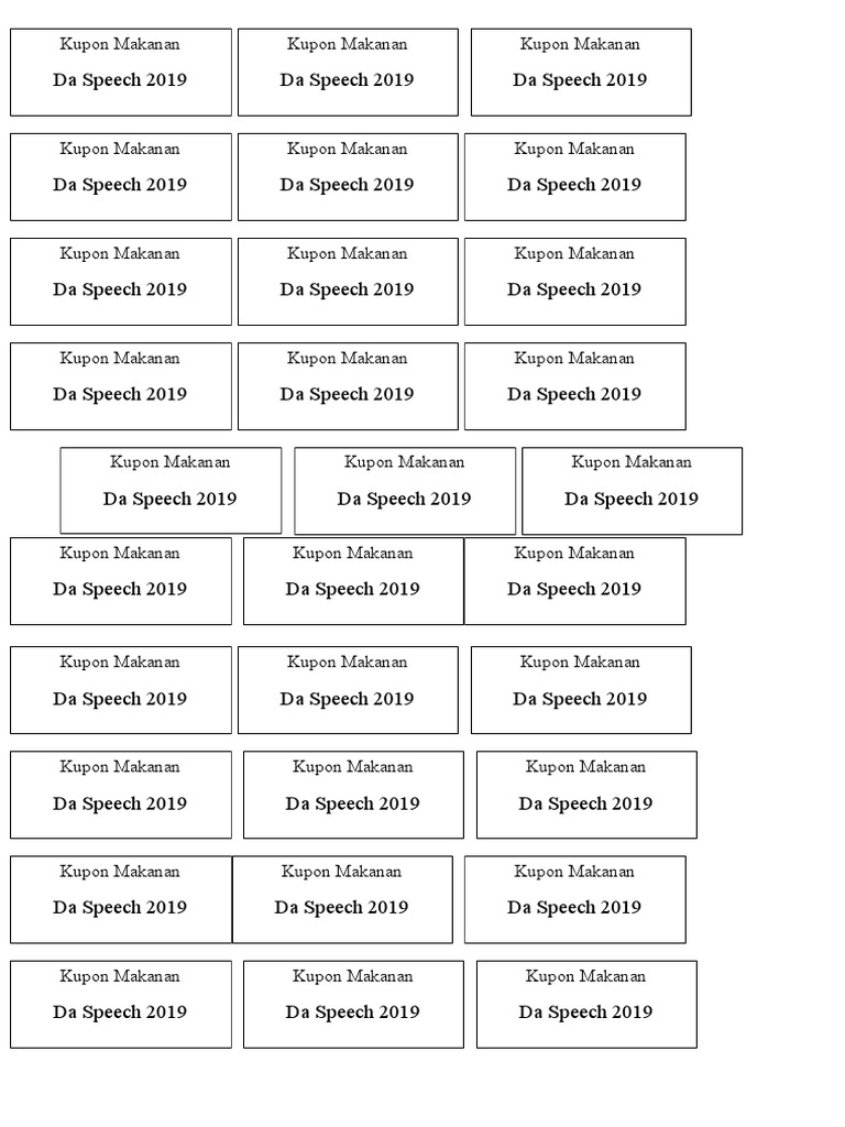 Kupon Makan | PDF