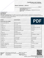 Certificado de Análise 06102260004 Lote 2301029304 P