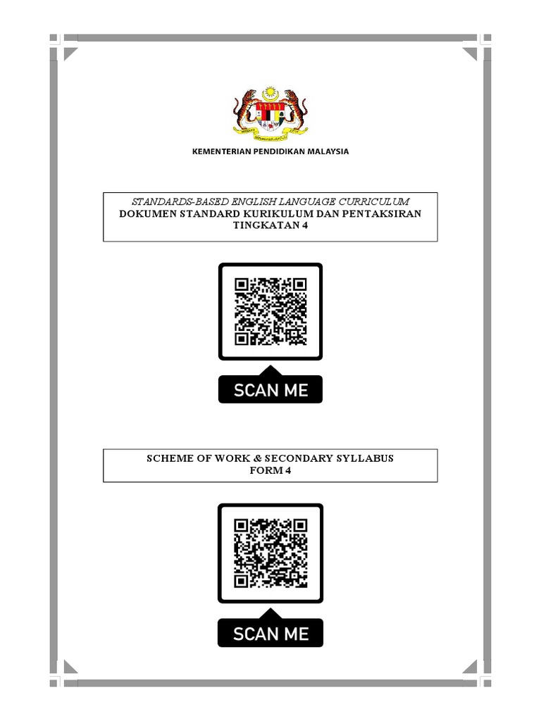 StandardsBased English Language Curriculum Dokumen Standard Kurikulum