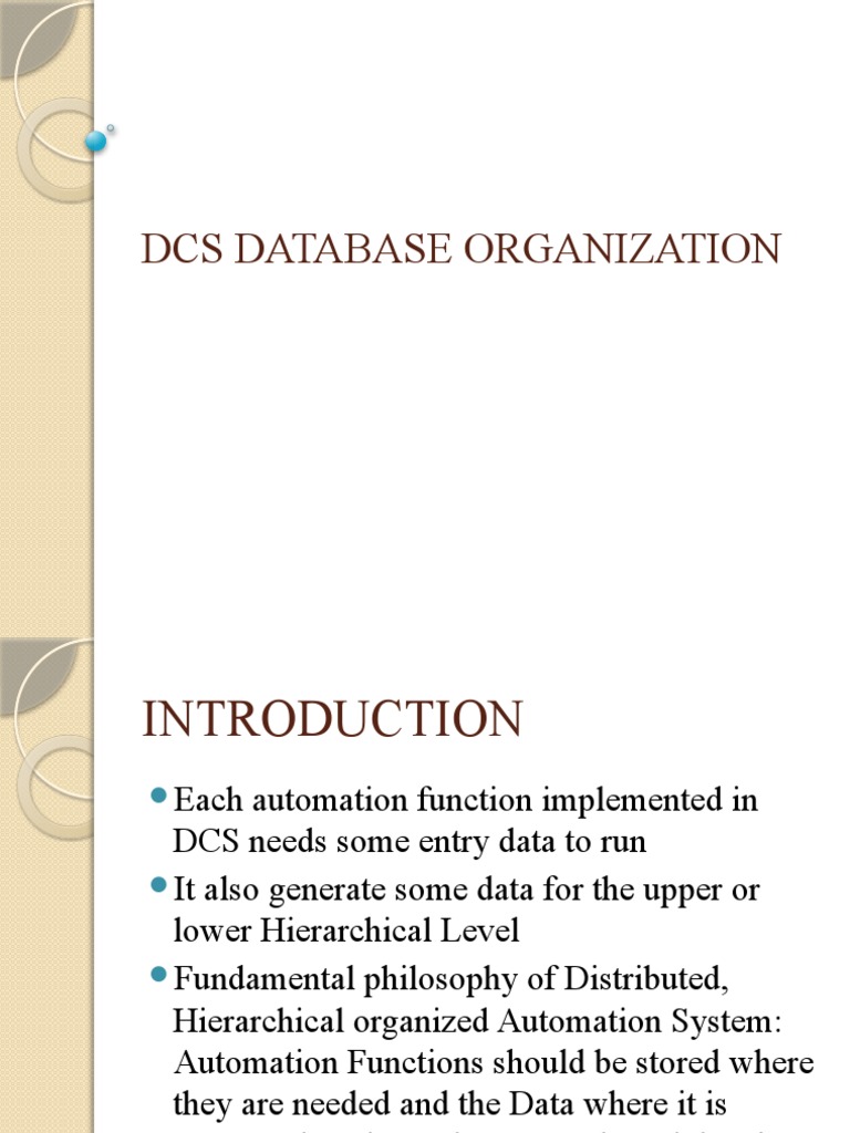 Dcs Database Organization PDF Computer Data Storage Databases