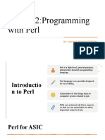 Course 2:programming With Perl: By: Jayesh H. Munjani (159250)