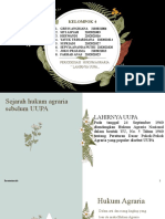 Kelompok 4: Periodeisasi Hukum Agraria ' Lahirnya Uupa