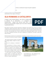 Els Romans A Catalunya: Activitats