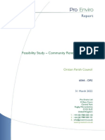 Feasibility Study - Community Renewable Energy Systems: Orston Parish Council