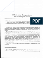 Bibliotecas y Discapacitados. Un Acceso para Todos. María Luz Comendador Pérez