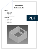 Designing Room Final Exam 3D Max Room