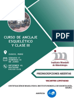 Curso de Anclaje Esquelético Y Clase Iii: Preinscripciones Abiertas