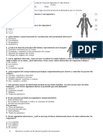 Prueba de Ciencias Naturales 4º Año Básico