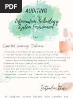 Auditing: Information Technology System Environment