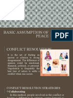 Basic Assumption of Peace