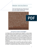 La Mirada Sociológica: ¿De Qué Se Ocupa La Sociología?