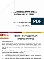 Permit Pengeluaran Bahan Batuan Dan Ses Balak: SGHL 2153 - Property Taxation