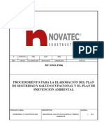 MC-SSMA-P-006 Procedimiento para La Elaboración Del Programa de SSO y El Plan de Prevención Ambie Rev. 4