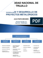 Universidad Nacional de Trujillo: Análisis Y Desarrollo de Proyectos Metalúrgicos