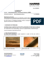 Análise de falhas em juntas brasadas de evaporador