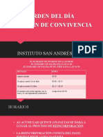 Orden Del Día Régimen de Convivencia: Instituto San Andrés N°8225