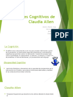 Niveles Cognitivos de Claudia Allen según el Modelo de Discapacidad Cognitiva