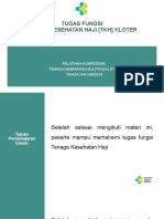 Tugas Fungsi Tenaga Kesehatan Haji (TKH) Kloter