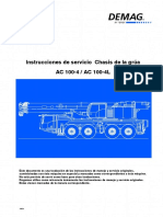 Instrucciones de Servicio Chasis de La Grúa AC 100-4 / AC 100-4L