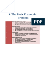 1.1 Nature of The Basic Economic Problem