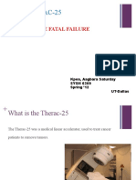 The Therac-25: A Software Fatal Failure