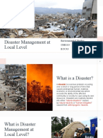Disaster Management at Local Level