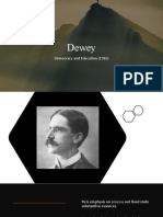 Dewey: Democracy and Education (1916)