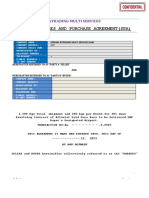 Private Gold Sales Agreement