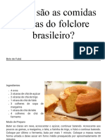 As comidas típicas do folclore brasileiro