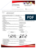 Science 8 Summative Exam Q1