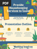 Provide Housekeeping Services To Guest Week 1 - Report