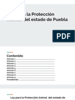 Ley para La Protección Animal Del Estado de Puebla