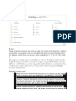 Basic Data Types