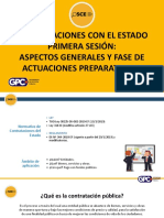 Contrataciones Con El Estado Primera Sesión: Aspectos Generales Y Fase de Actuaciones Preparatorias