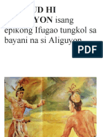 HUDHUD HI ALIGUYON Isang Epikong Ifugao Tungkol Sa Bayani Na Si Aliguyon