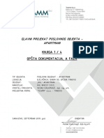 Knjiga 1 / 4 Opšta Dokumentacija, A Faza: Glavni Projekat Poslovnog Objekta - Apartmani