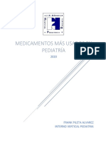 Medicamentos Más Usados en Pediatría