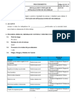 Procedimiento PTS Instalaciòn y Pintado de Señalizaciones de Seguridad