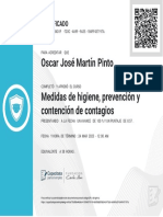 Oscar José Martín Pinto Medidas de Higiene, Prevención y Contención de Contagios