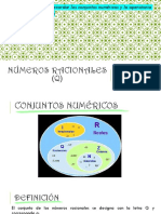 Objetivo de La Clase: Recordar Los Conjuntos Numéricos y La Operatoria Con Números Racionales