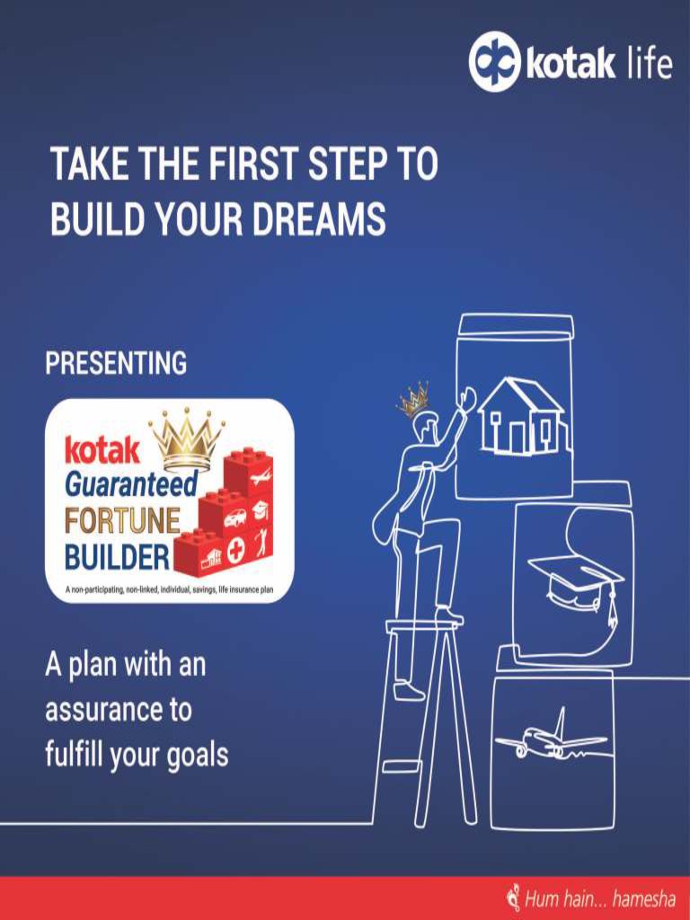 Kotak Guaranteed Fortune Builder Plan | PDF | Insurance | Ovarian Cancer
